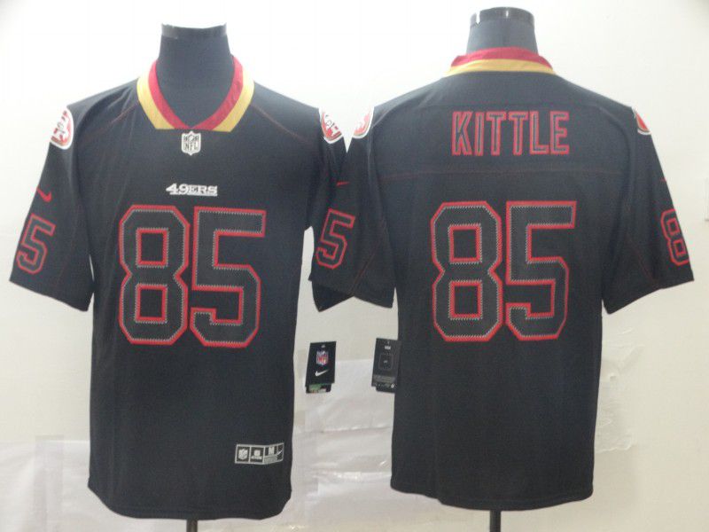 Men San Francisco 49ers #85 Kittle Nike Lights Out Black Color Rush Limited NFL Jersey->san francisco 49ers->NFL Jersey